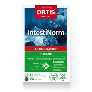 Ortis IntestiNorm 36 Comprimés - Transit intestinal - Laboratoires Ortis