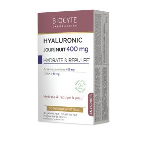 Biocyte Hyaluronic Jour/Nuit Anti-&Acirc;ge 24h 400mg - 60 G&eacute;lules