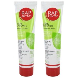 Rap Phyto Cr&egrave;me Apaisante Jambes L&eacute;g&egrave;res 100ml - Duo Tubes x 2