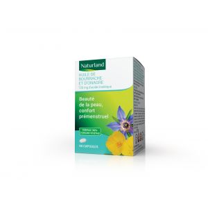 Huile de Bourrache/Onagre, Beauté de la peau et Confort prémenstruel 90 capsules