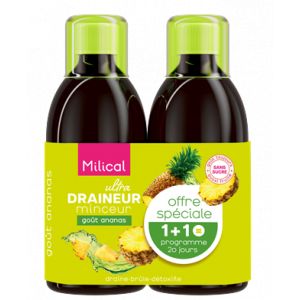 Milical Draineur ultra ananas lot de 2 new-1L