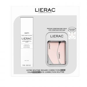 Lierac Diopti Coffret Routine Regard Correction Rides - Crème Correction Rides 15ml + Patchs Yeux