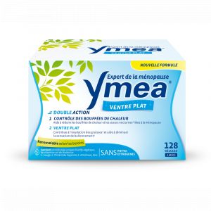 Ymea m&eacute;nopause Bouff&eacute;es de Chaleur et Ventre Plat 128 G&eacute;lules