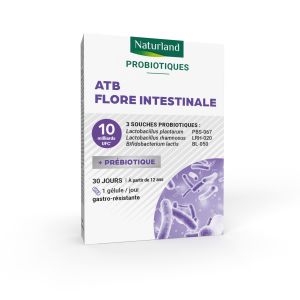 Naturland Probiotiques Atb Flore Intestinale 30 G&eacute;lules
