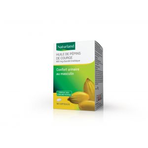 Huile de p&eacute;pins de Courge, Confort urinaire masculin 90 Capsules