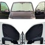 Stores Thermiques Compatible avec Peugeot Partner Tepee (2008-2018)(Ensemble Complet + Hayon + Fenêtres Ouvrantes) Couleur de la Doublure Noir, Réversible