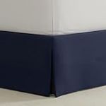 Bed Maker&rsquo;s Never Lift Your Mattress Cache-sommier Enveloppant, Style Classique, Entretien Facile, Infroissable, Chute Traditionnelle de 35,6 cm, pour lit Simple, Bleu Marine