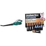 Theo Klein Bosch Souffleur Feuilles, 3+ Ans, & Duracell Optimum AA 8 pcs, Power Boost