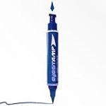 TRENDING PRO Eyestamp Blue - Tampon eyeliner ailé pour un mouvement parfait - Bleu intense, imperméable - Ligne précise et longue durée - Format compact