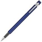 Caran d'Ache 849 EF Stylo plume en m&eacute;tal Bleu