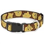 Buckle Down Winnie The Pooh Expressions/Nid d'abeille Noir/Browns Plastique Clip Collier