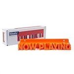 NOAHRK Now Playing Support mural pour disque vinyle – Support mural à suspendre pour disque vinyle (orange)