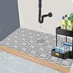 SFSGQZTZ Tapis sous l'évier, 61 x 91,4 cm, durable et imperméable, pour protéger les armoires de cuisine et de salle de bain, absorbant et facile à nettoyer, gris