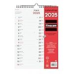 Finocam – Calendrier Neutre Mural pour écrire Deux colonnes 2025 1 mois par page Janvier 2025 – Décembre 2025 (12 mois) Français