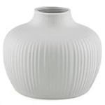 AmeliaHome Vase en céramique décoratif Vase de Table Décoration Bali Gris