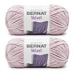 Bernat Velvet Smokey Violet Lot de 2 paquets de 300 g – Polyester – 5 Bulky – 200 m – Tricot/Crochet