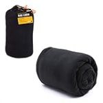 Drap de Sac de Couchage en Polaire Milestone Camping - Noir