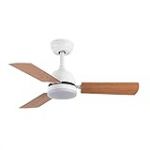 Eden pulse Ventilateur de plafond CC 20 W, 3 pales, 6 vitesses, 3000 K-6500 K, 2350 lm, télécommande, mémoire, minuterie, idéal pour une climatisation efficace.