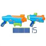 Nerf Elite Junior Ultimate Starter Set, 2 Blasters, 15 fléchettes Nerf Elite