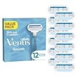 Gillette Venus Lot de 3 lames de rasoir lisses pour femme entour&eacute;es de coussins de protection