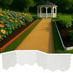 GARDENIX Bordure de pelouse, Facile à Installer, en Plastique, Gris Clair, 5,15 m, sans Creuser, en Plastique recyclé, Flexible et Durable, fabriquée dans l'UE