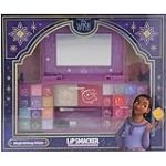 Lip Smacker Wish Beauty Palette, Ensemble Maquillage Inspiré Disney Wish, avec Brillants à Lèvres, Crèmes et Fard à Joues, Cadeaux de Princesses Disney Enfants, Accessoires Maquillage et Miroir Inclus