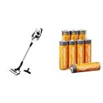 Theo Klein 6812 Aspirateur Bosch Unlimited Aspirateur à Piles avec Bruitage et Fonction d’Aspiration Duse de Sol avec Rouleau & Amazon Basics Piles alcalines 1,5 V - Lot de 8