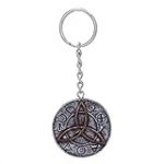 Nemesis Now Porte-clés Triquetra Celtique Noir, Argent, 4,5 cm