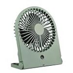Ventilateur de table Reality Breezy R044-49, plastique vert pistache, 2 watts, à piles, USB-C, 3 niveaux