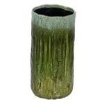 BigBuy Home Vase Vert en c&eacute;ramique 21 x 21 x 41 cm