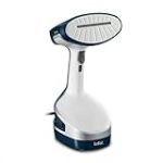 Tefal DT8100 Access Steam+ Defroisseur vapeur, avec hotte vapeur, brosse &agrave; peluches, crochet pour v&ecirc;tements, r&eacute;servoir d'eau 190 ml, 1600 W, bleu, et blanc