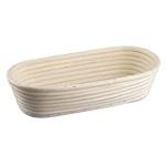 Zenker Panier de fermentation allongé 30 cm - Panier de fermentation en rotin naturel pour pain fait maison - Fournit de l'oxygène à la pâte pour des pains en vrac et aérés