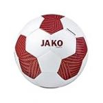 JAKO - Ballon D'Entraînement Striker 2.0, Mixte, Blanc/Bordeaux/Orange Fluo, 5