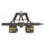 DEWALT Ceinture porte-outils, avec bretelles réglables, 25 poches, noir et jaune (DWST540602)