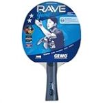 GEWO Rave Game Concave Raquette de ping-Pong Unisexe, Noir, Taille Unique