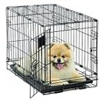 MidWest Homes for Pets Cage Life Stages Pliante pour Chien, modèle amélioré de Taille Moyenne à Double Porte en métal de 58,42 cm, Noir
