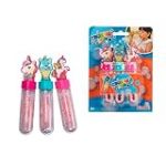 Bubble Fun Lot de 3 Mini bâtons à Bulles de Savon Licorne 3 x 30 ML alcalin à partir de 3 Ans