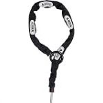 ABUS Chaîne à encastrer pour antivol de cadre - Adaptor Chain 2.0 6KS - Chaîne pour sécurisation secondaire du vélo - 6 mm d'épaisseur - 110 cm de long - noir - avec pochette pour antivol 5950