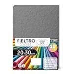 m-office Feutrine Loisir Créatif, Feutrine de Couleurs, Douce et Flexible, Matériau pour Couture, Tissus Patchwork, Idéale pour Projets DIY, Artisanat ou Décoration, 20x30cm (Gris, 10 pcs)