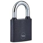 Yale - Y111B/38/116/1 Cadenas en Fer Noir 38mm - Anse en Acier trempé - Usage intérieur