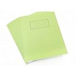 Silvine Réf EX102 Cahier d'exercice Papier ligné et marge 80 pages Vert 229 x 178 mm Lot de 10 (Import Royaume Uni)
