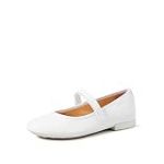 Geox Fille Jr Plie' A Ballerines, White, 37 EU
