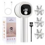 Diboniur Rasoir Anti Bouloche, Bouloche Appareil avec 3 Niveaux de Puissance Réglables, Anti Bouloche Vetement avec 3 Lames Remplaçables, Rasoir Anti Bouloche Rechargeable avec Affichage Numérique LCD