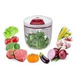 BEPER C107UTT002 Hachoir Manuel avec Corde, Acier Inoxydable/ABS, Blanc/Rouge