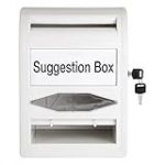 Amazon Basics Urne en ABS avec verrou, Cl&eacute;, Opaque