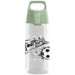 SIGG - Gourde pour enfant - Viva One Football Splash - Convient pour les boissons gazeuses - Anti-fuite - Passe au lave-vaisselle - Sans BPA - Pour le sport et l'école - Transparent - 0,5 l