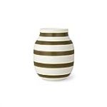 K&auml;hler 690309 Omaggio Vase Design en c&eacute;ramique Vert Olive 20 x 16,5 cm