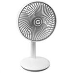 GUTFELS Ventilateur de table Venti 3010 R - 15 cm de diamètre - USB - Avec batterie de 4000 mAh - Commande tactile - 4 vitesses