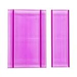 Crafter's Companion CC-RAB2 Rock Stamping Block Set 2 / Pack - Violet, Violet, 17,8 x 11,4 cm et 17,8 x 5 cm