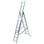 FACAL Échelle coulissante 3 plans 9 + 9 + 9 en aluminium